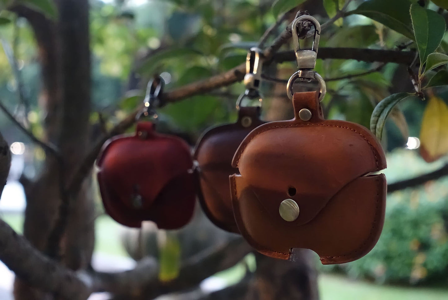 AirPods Pro 保護殼 皮革 酒紅 1/2代