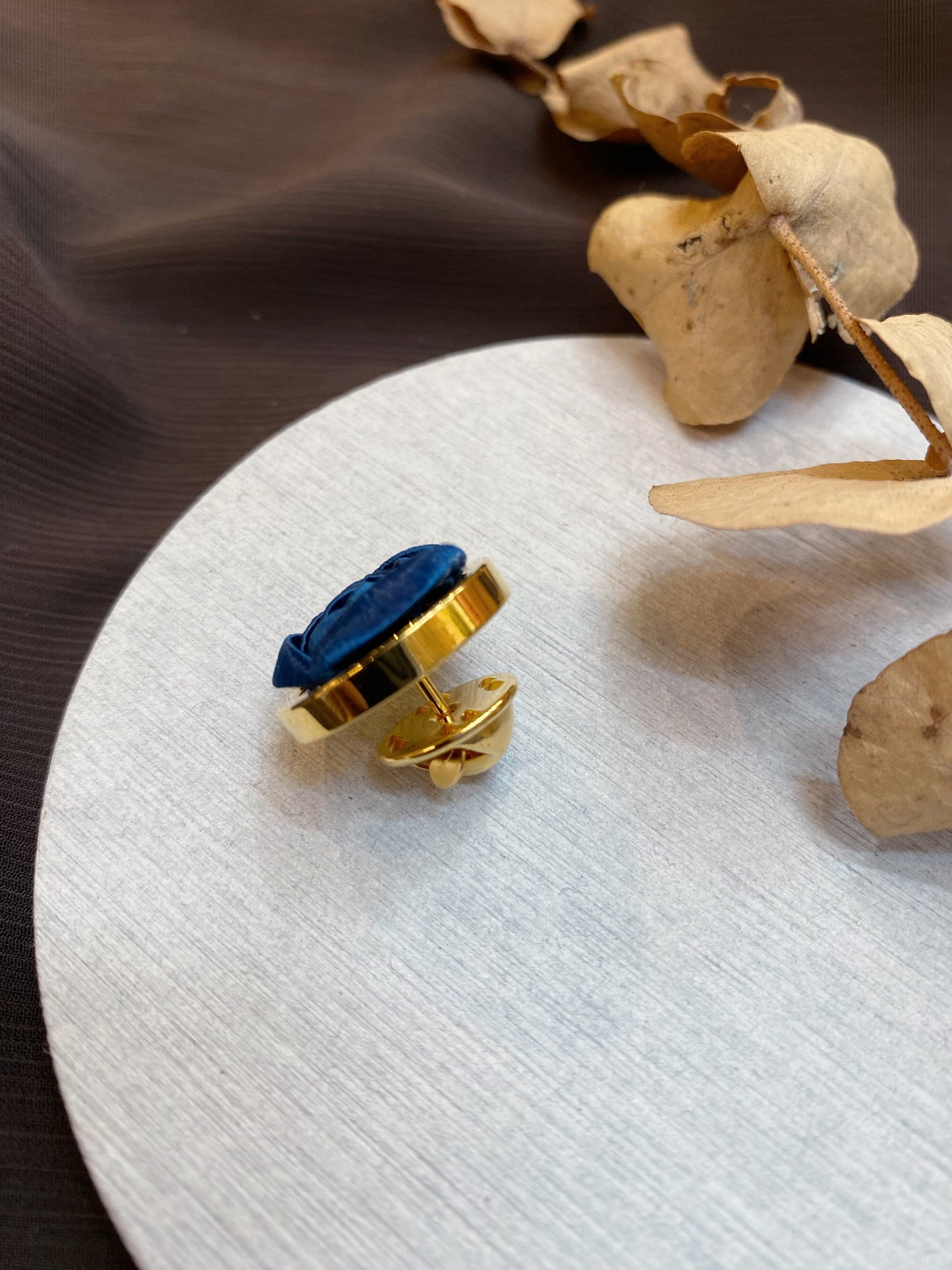 小王子 大玫瑰徽章(18K) 深藍
