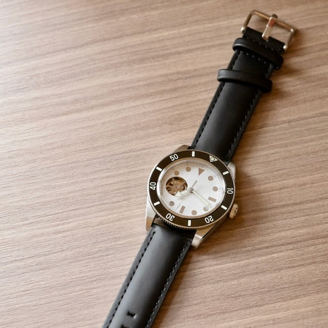 黑白奢華-40mmDiver日本SEIKO機芯DIY套組|個性化手錶禮物盒 | DIY kit set