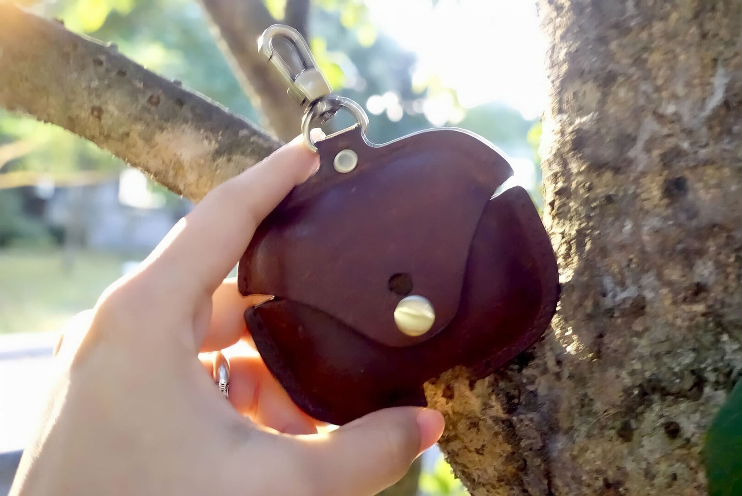 AirPods Pro 保護殼 皮革 深棕 1/2代