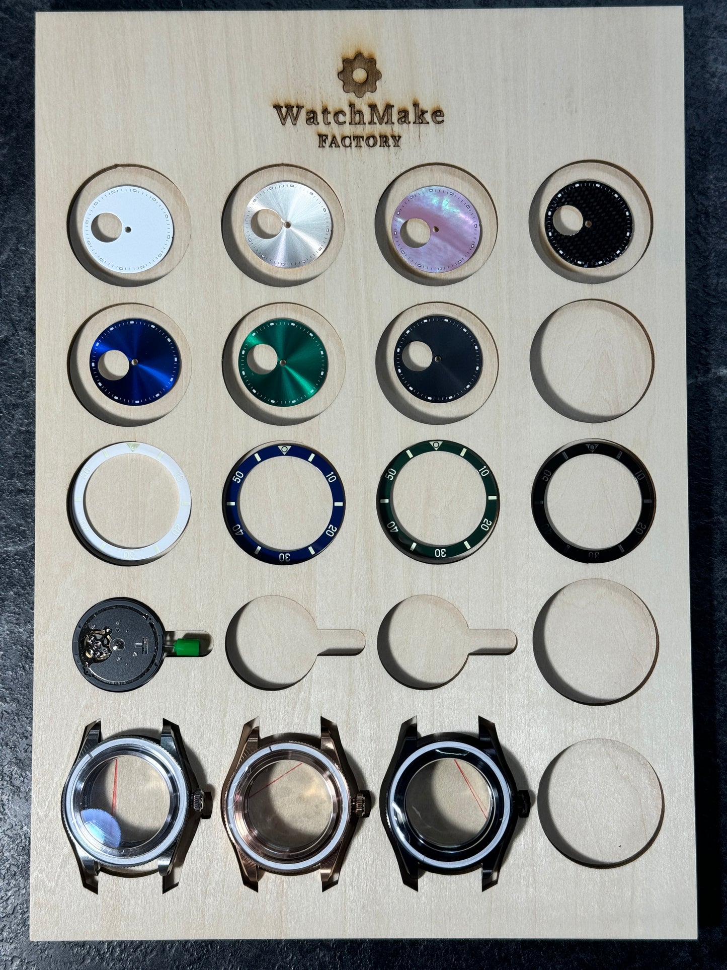 40MM潛水機械錶 DIY KIT SET|日本製自動上鏈機械機芯|鏤空設計