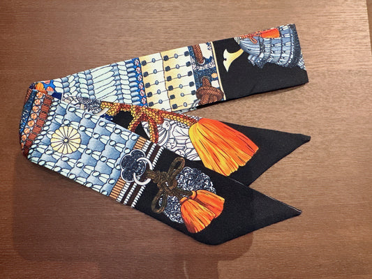 宮廷小絲巾 宮廷黑