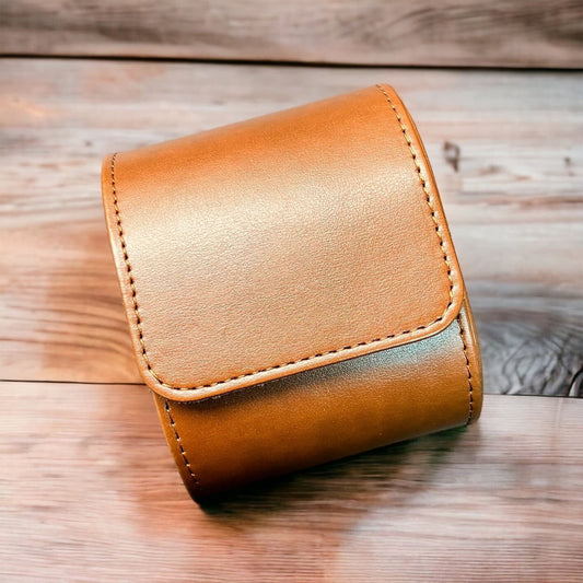 皮錶盒 時光寶盒 錶皮套 咖啡ㄧ隻錶