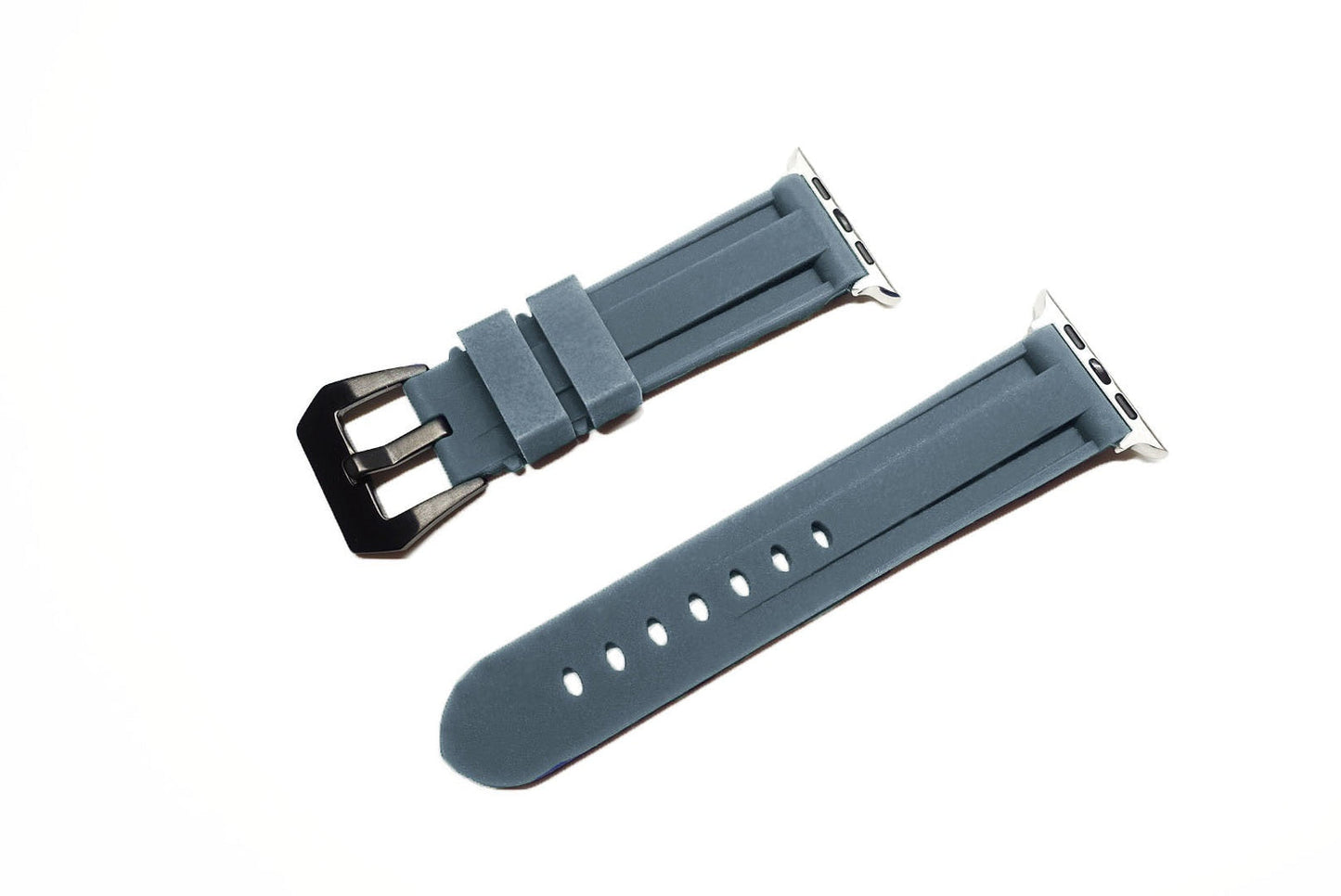Apple Watch 錶帶 潛水矽膠 鯊魚灰 20mm