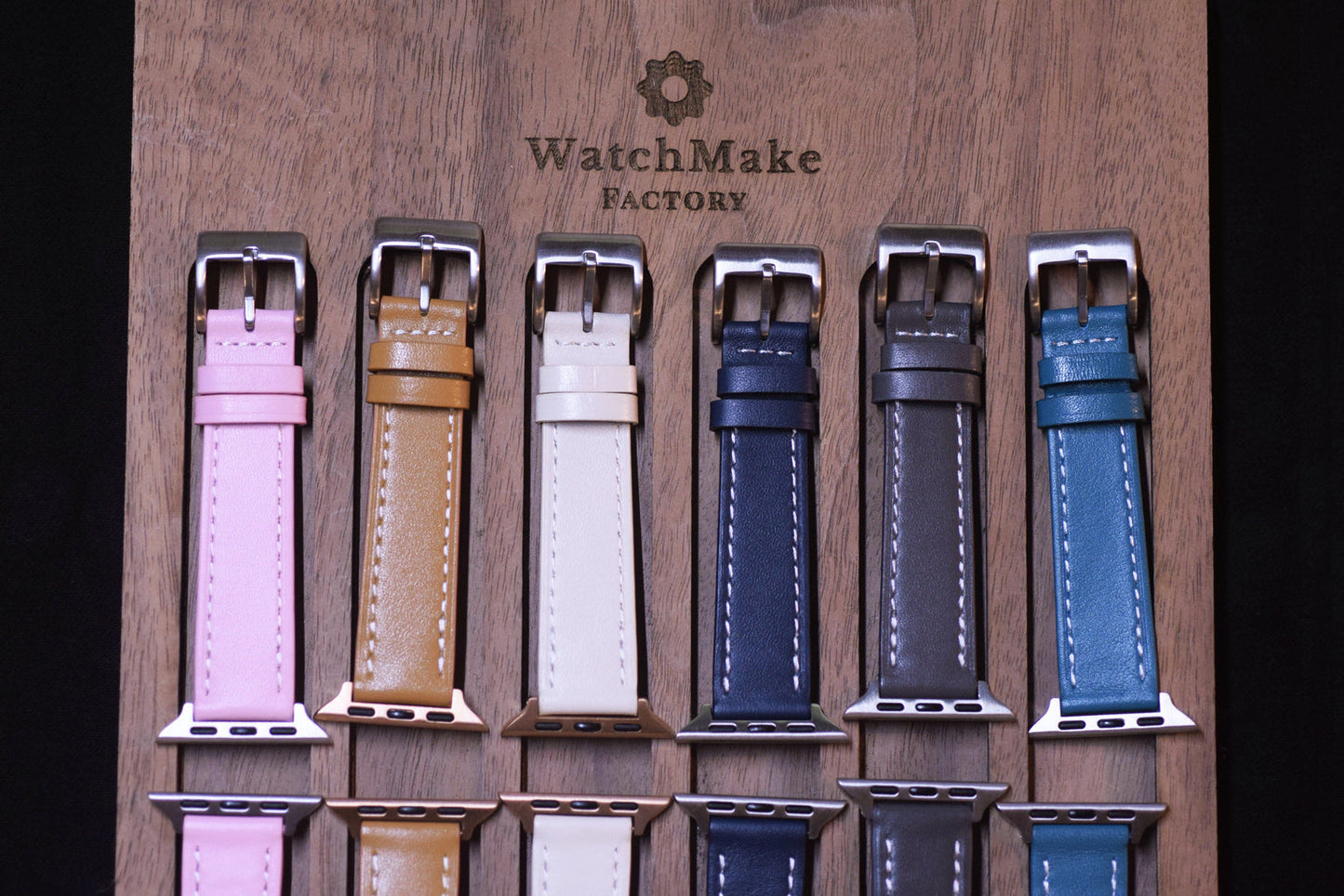 Apple Watch 錶帶 復古小牛皮 灰色20mm