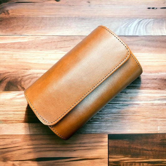 皮錶盒 時光寶盒 錶皮套 咖啡 兩隻錶