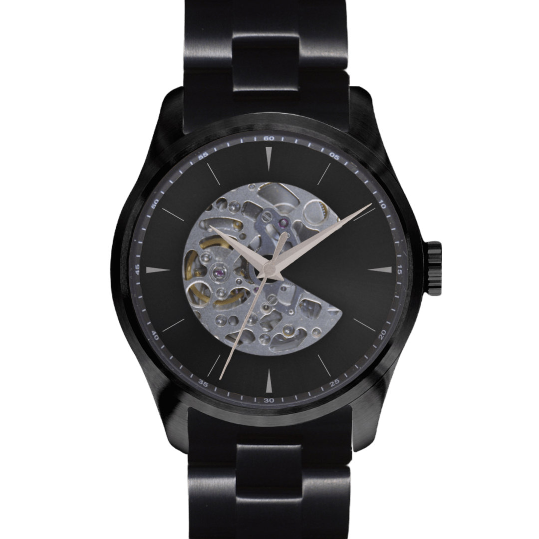 Pilot 42 - Black mirror|Design Studio|Seiko Automatic Japan Made|42mm - Watchmake Factory