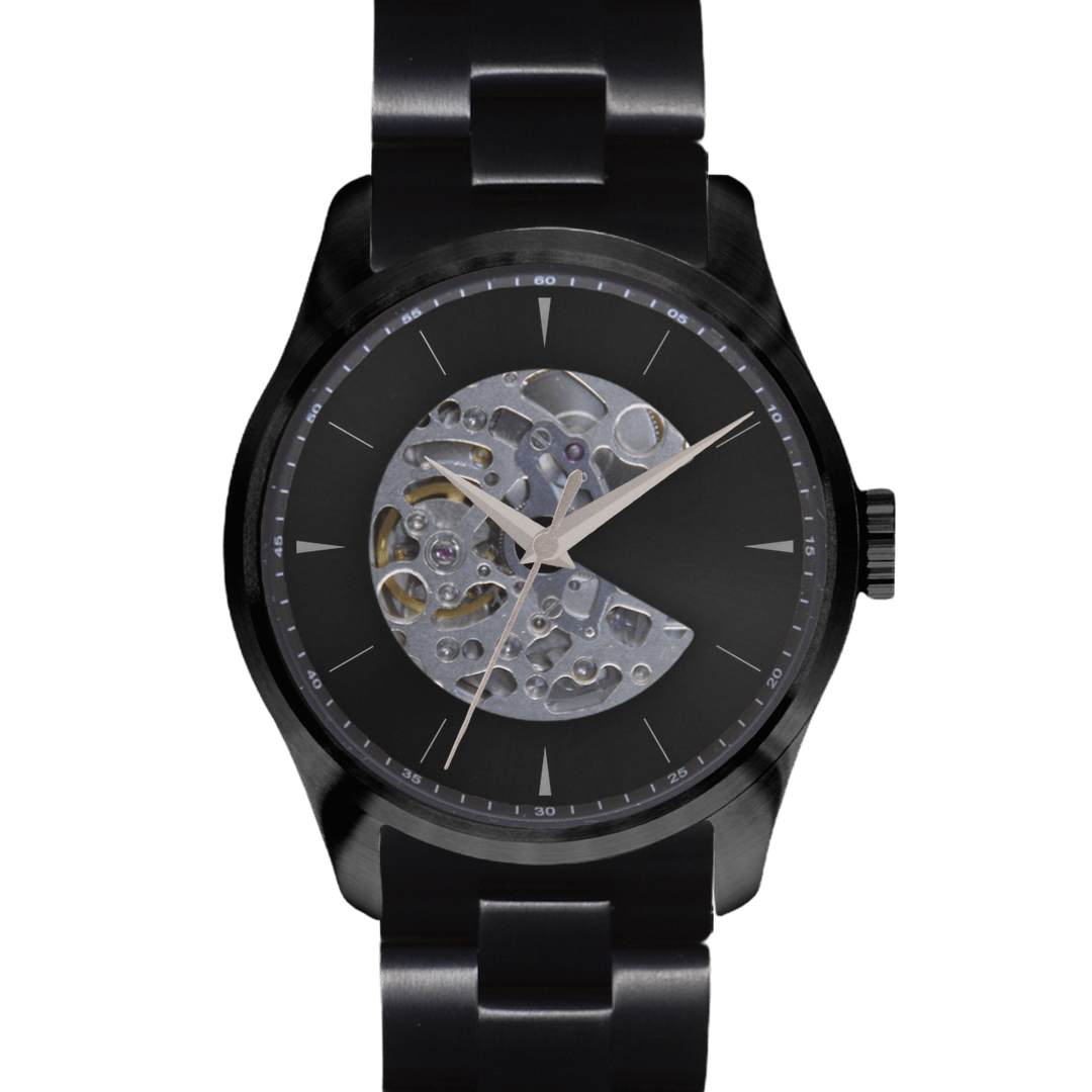 Pilot 42 - Black mirror｜Design Studio｜Seiko Automatic Japan Made｜42mm - Watchmake Factory