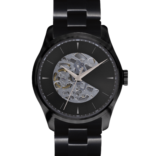 Pilot 42 - Black mirror|Design Studio|Seiko Automatic Japan Made|42mm - Watchmake Factory