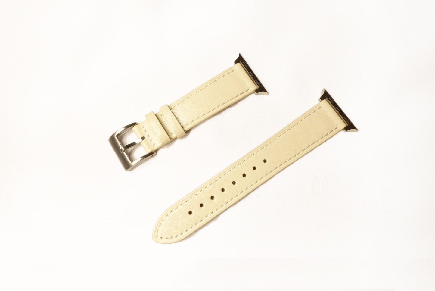 復古小牛皮錶帶 白色20mm - Watchmake Factory