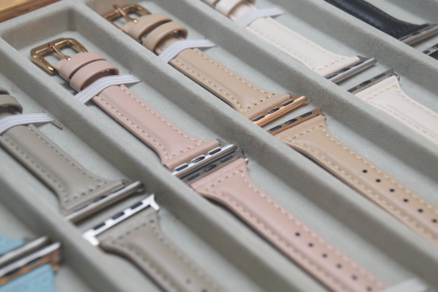 馬卡龍色系皮革錶帶 棕色 14mm - Watchmake Factory