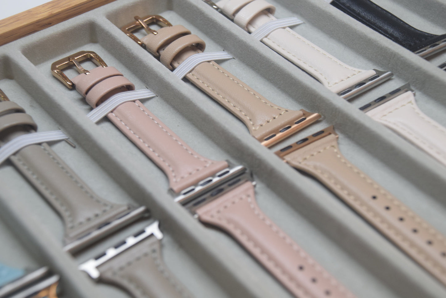 馬卡龍色系皮革錶帶 鮮奶海鹽白 14mm - Watchmake Factory
