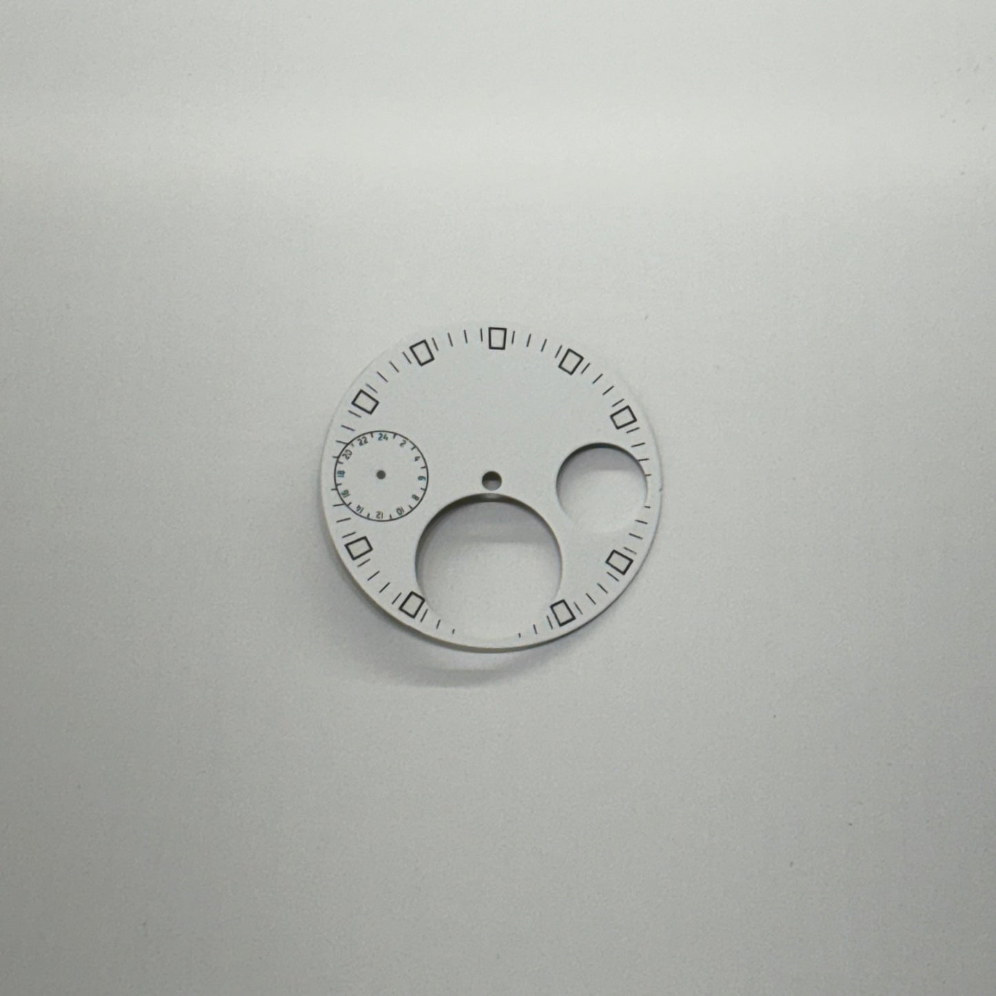 46MM ｜錶盤｜陀飛輪三眼鏤空貓眼白色
