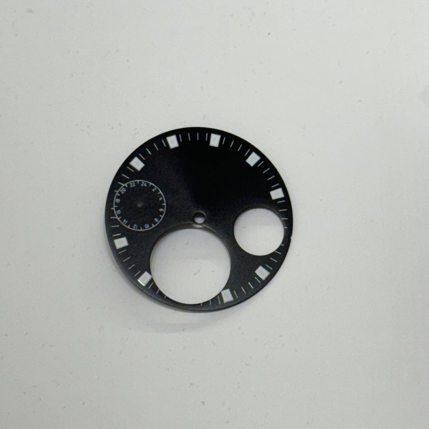 46MM ｜錶盤｜陀飛輪三眼鏤空貓眼黑色