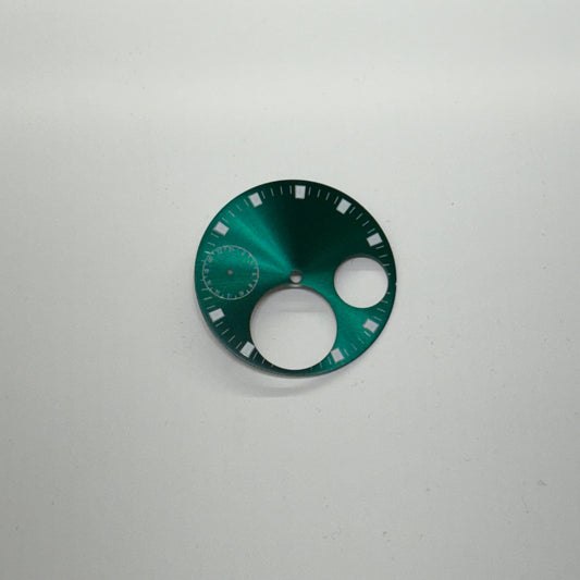 46MM ｜錶盤｜陀飛輪三眼鏤空貓眼綠色