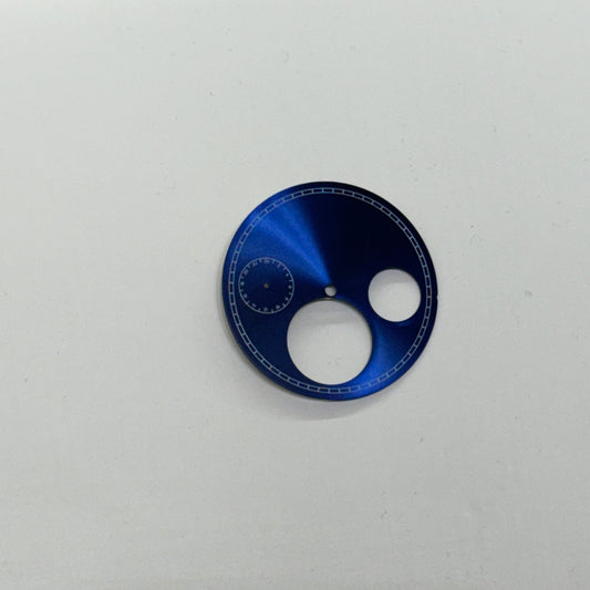 42MM ｜錶盤｜陀飛輪三眼鏤空貓眼藍色