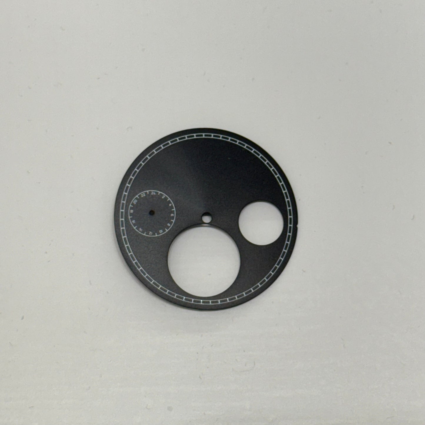 42MM ｜錶盤｜陀飛輪三眼鏤空貓眼黑色