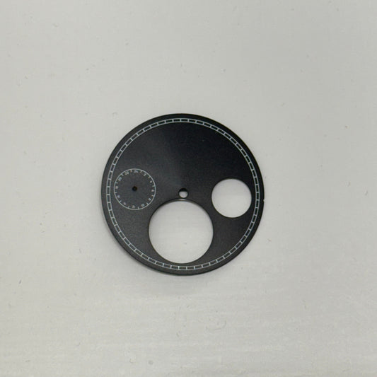 42MM ｜錶盤｜陀飛輪三眼鏤空貓眼黑色