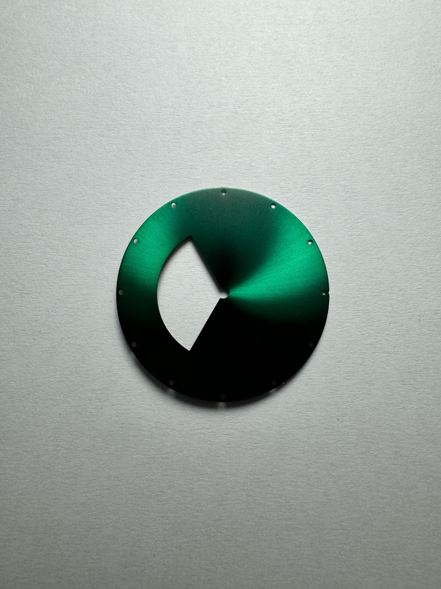 42MM ｜錶盤｜扇形太陽紋綠色