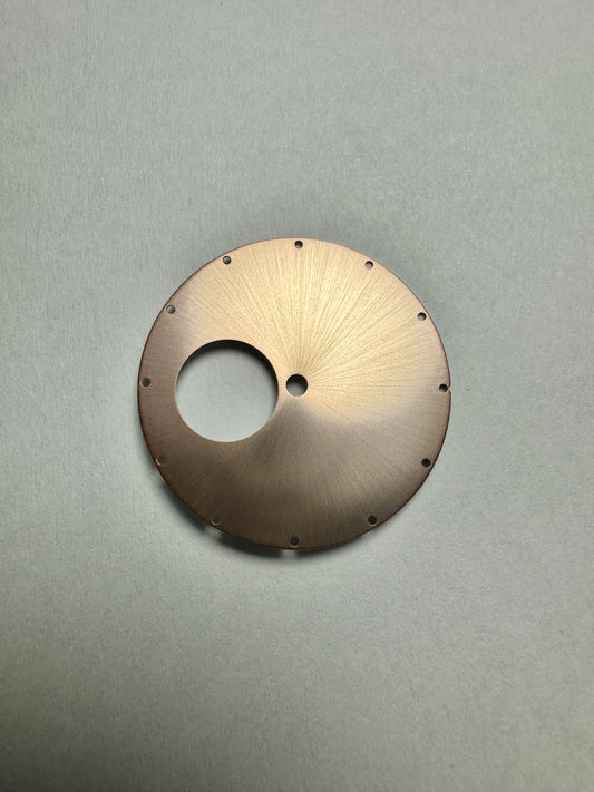 36MM |錶盤|圓形鏤空太陽紋玫瑰金色