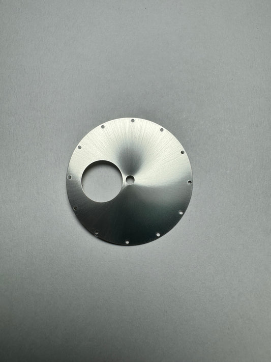 36MM |錶盤|圓形鏤空太陽紋銀色