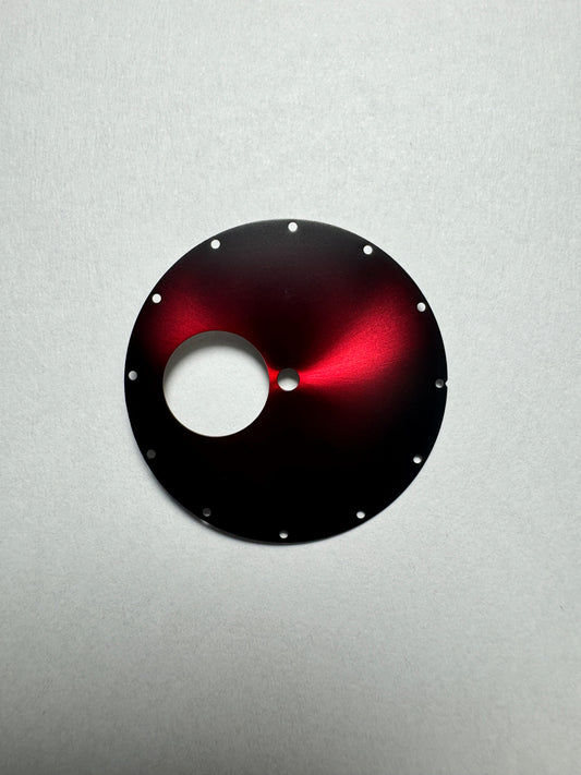 36MM |錶盤|圓形鏤空貓眼紅色