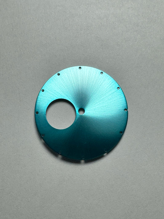36MM |錶盤|圓形鏤空太陽紋彩藍色