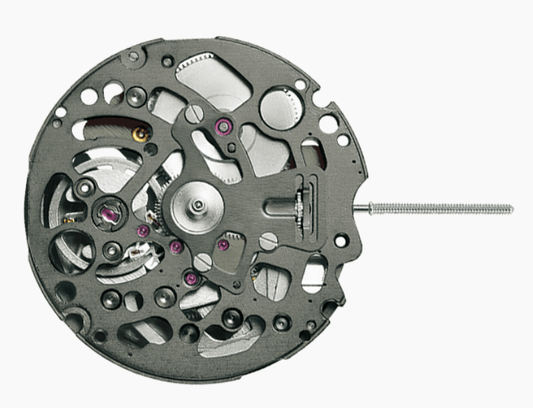 Seiko (SII) Caliber NH72 Skeleton Mechanical Watch Movement Black TMI - Watchmake Factory