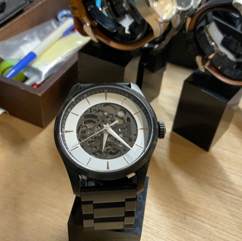 WMF  全簍空白色錶面 42mm 黑色錶殼 Seiko NH72機芯