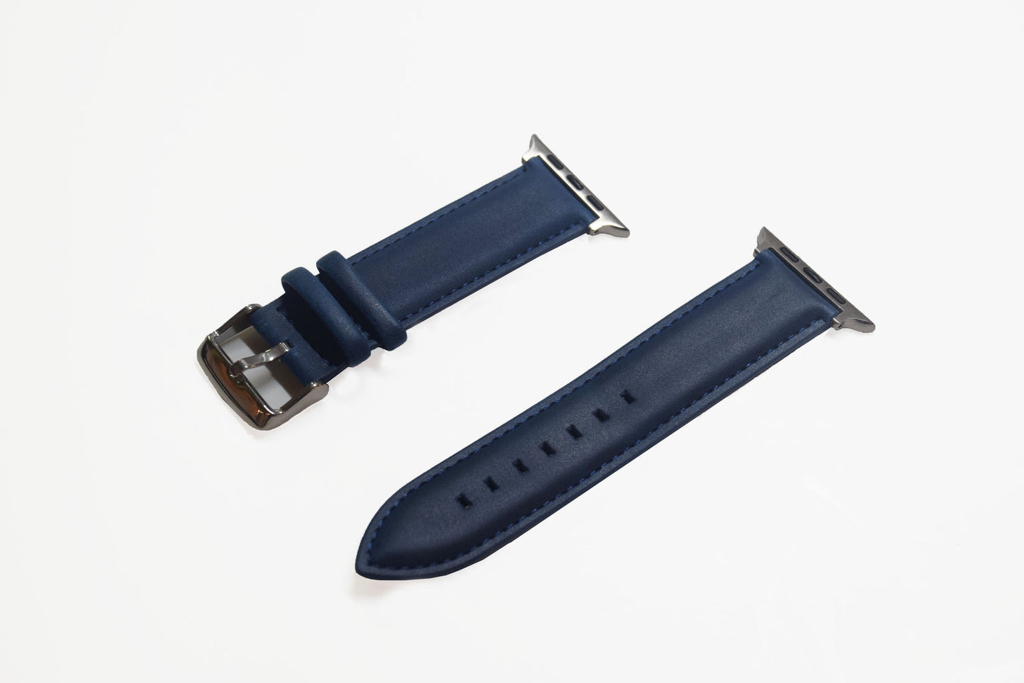 Apple Watch 錶帶 義大利植鞣皮革 海軍藍 22mm