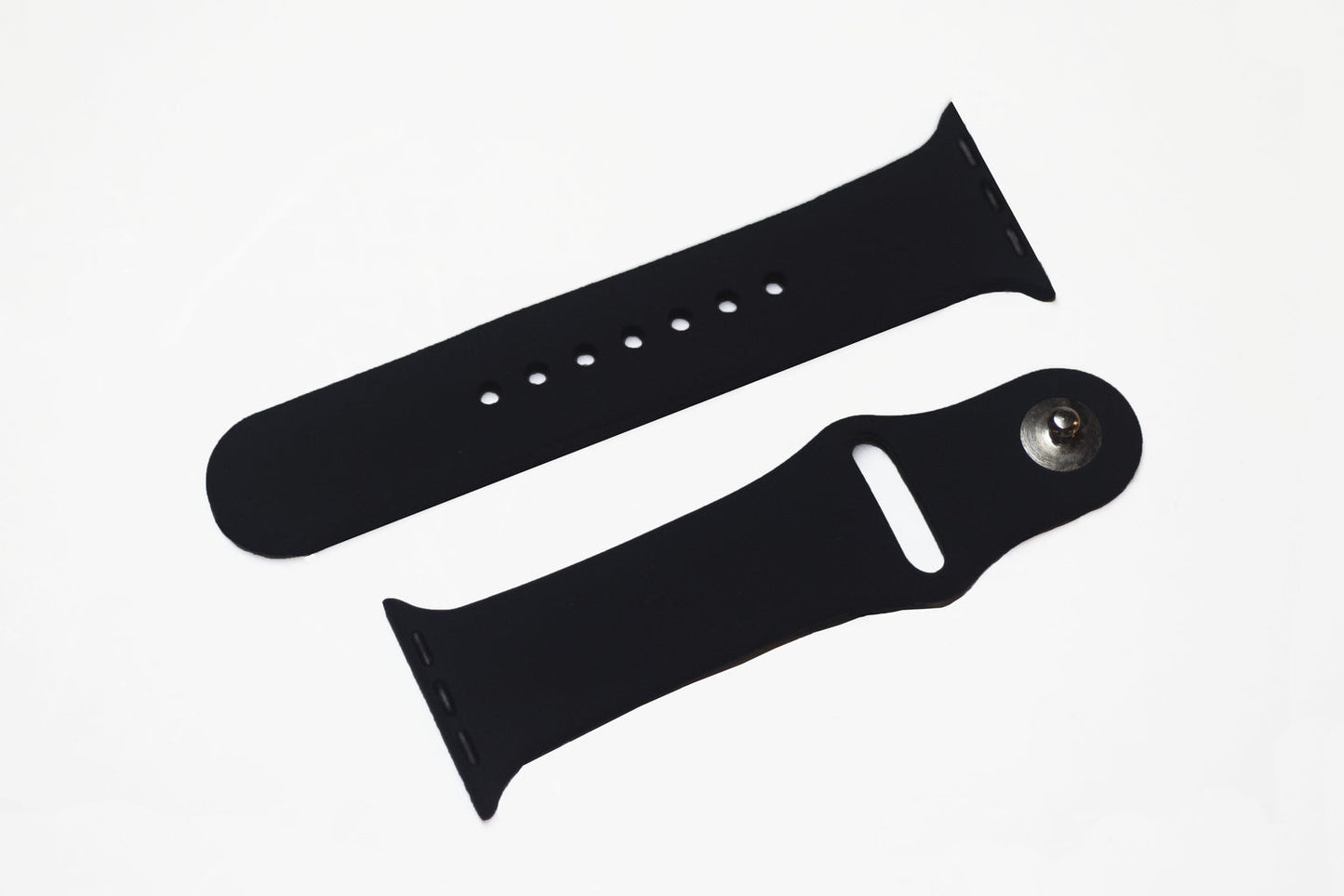 Apple Watch 錶帶 極簡矽膠 午夜黑色 22mm