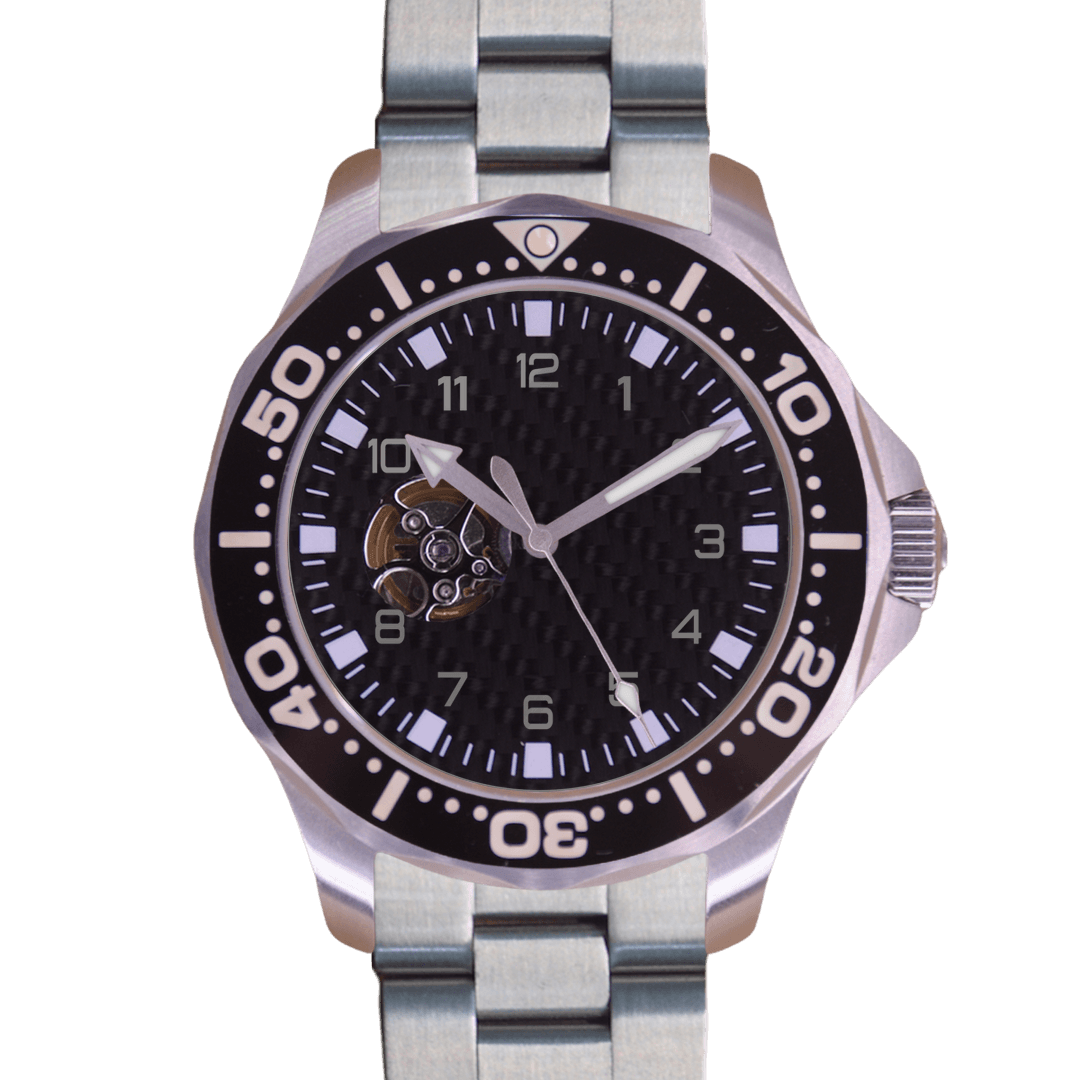 Diver 46 - Carbon｜Design Studio｜Seiko Automatic Japan Made｜46mm - Watchmake Factory
