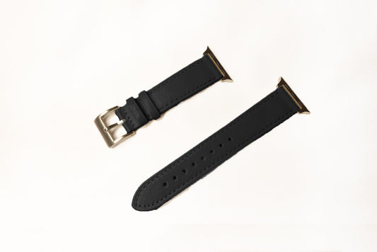 復古小牛皮錶帶 黑色20mm - Watchmake Factory