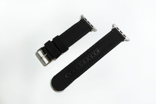 軍規帆布錶帶 黑色 22mm - Watchmake Factory