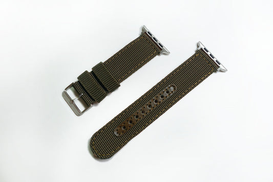 軍規帆布錶帶 軍綠 22mm - Watchmake Factory