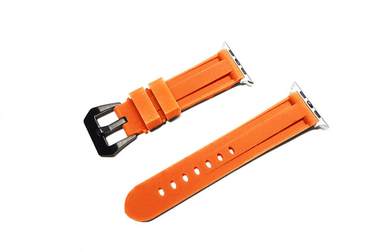 潛水矽膠錶帶 珊瑚橘 22mm - Watchmake Factory