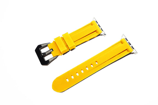 潛水矽膠錶帶 檸檬黃 22mm - Watchmake Factory